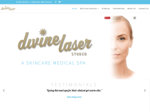Divine Laser Studio website