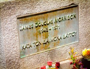 Jim Morrison's grave, sadly boring now