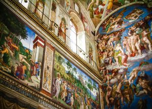 Stolen shot in the Sistine Chapel