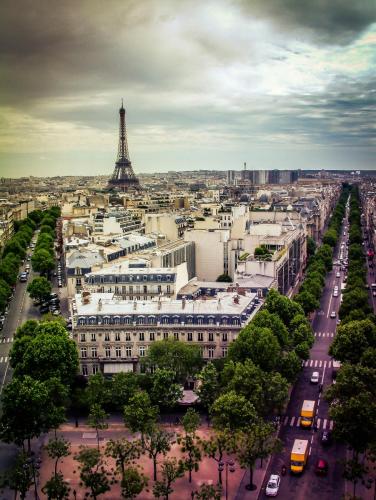 A view of Paris from above